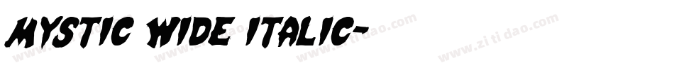 Mystic Wide Italic字体转换
